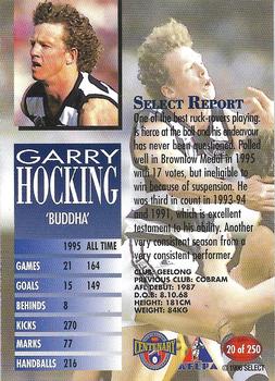 1996 Select AFL #20 Garry Hocking Back